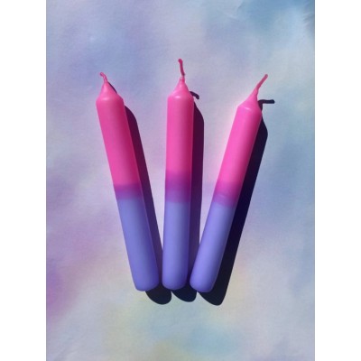 Candy Candles - Kaarsen - Set van 3 - Lollipop Pink Lilac