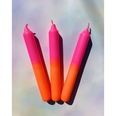 Candy Candles - Kaarsen - Set van 3 - Lollipop Pink Orange