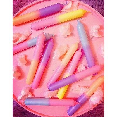 Candy Candles - Kaarsen - Set van 3 - Lollipop Pink Orange