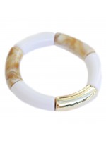 Armband - Penne - Beige White Marble