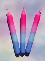 Candy Candles - Kaarsen - Set van 3 - Rainbow Pink Blue