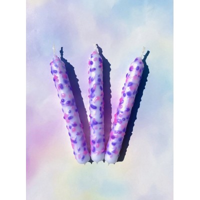 Candy Candles - Kaarsen - Set van 3 - Confetti Light Pink Lilac