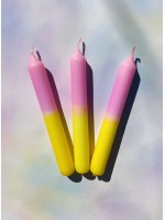 Candy Candles - Kaarsen - Set van 3 - Lollipop Light Pink Yellow 