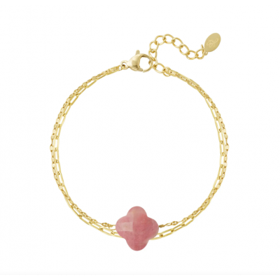 Armband - Natuursteen - Rhodochrosiet